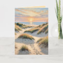 Search for footprints in the sand cards Water