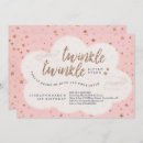 Search for horizontal twins 1st birthday invitations Pink