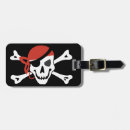 Search for pirate luggage tags Skull