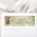 Search for paris france return address labels Vintage