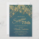 Search for teal birthday invitations Gold