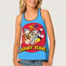 Search for bugs all over print womens tank tops tweety