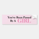 Search for woman driver bumper stickers Female