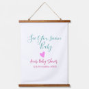 Search for baby shower tapestries Calligraphy typography elegant