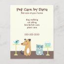Search for cat sitting flyers Pet care