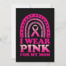 Search for breast cancer pink ribbon invitations October