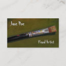 Search for paintbrush business cards Artist