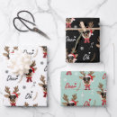 Search for reindeer wrapping paper Face in a hole