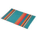 Search for turquoise and orange placemats Stripes