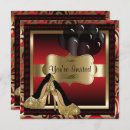 Search for red high heels invitations Gold