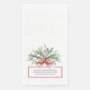 Search for christian christmas napkins Watercolor