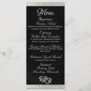 Search for black and silver wedding menus Calligraphy