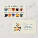 Search for punch business cards Coffee shop
