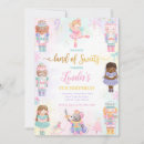 Search for sugar plum invitations Gold and pink