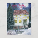 Search for moving announcement christmas postcards Watercolor