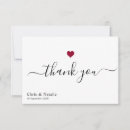 Search for red and black thank you cards Heart