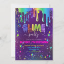 Search for slime birthday invitations Rainbow
