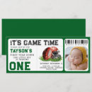Search for football 1st birthday invitations Ticket