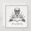 Search for heart and skull valentines day cards Skeleton
