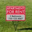 Search for apartment for rent signs Open house