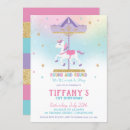 Search for carousel 1st birthday invitations Merry go round