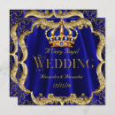 Search for crown wedding invitations Blue