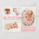 Search for birth announcement thank you postcards Photo collage