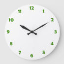 Search for green clocks Numbers