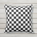 Search for black white checkered pillows Checkerboard