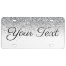 Search for silver license plates Glitter