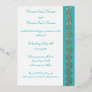 Search for western turquoise invitations Paisley
