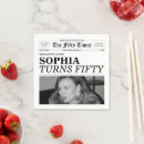 Search for funny 50th birthday napkins For her