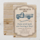 Search for tractor baby shower invitations Rustic