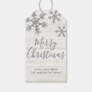 Search for snowflake gift tags Rustic