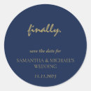 Search for save the date stickers Clean