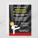 Search for taekwondo birthday invitations Karate