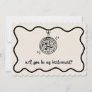 Search for retro bridesmaid cards Vintage