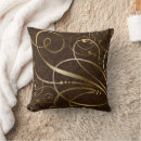 Search for brown and gold pillows Unique