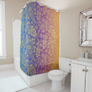 Search for blue and orange shower curtains Floral