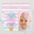 Search for sweet one birthday invitations Ice cream birthday