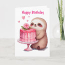 Search for sloth birthday cards Wildlife