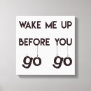 Search for song lyrics canvas prints Typography