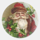 Search for vintage christmas stickers Santa