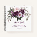 Search for plum wedding guest books Rustic