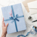 Search for blue gingham wrapping paper Cute