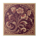 Search for burgundy tiles William morris