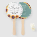 Search for sunflower wedding programs Rustic