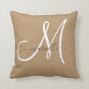 Search for brown and white pillows Rustic