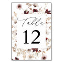Search for burgundy table cards Rustic