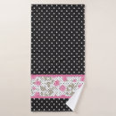 Search for black and white polka dot bath towels Modern
